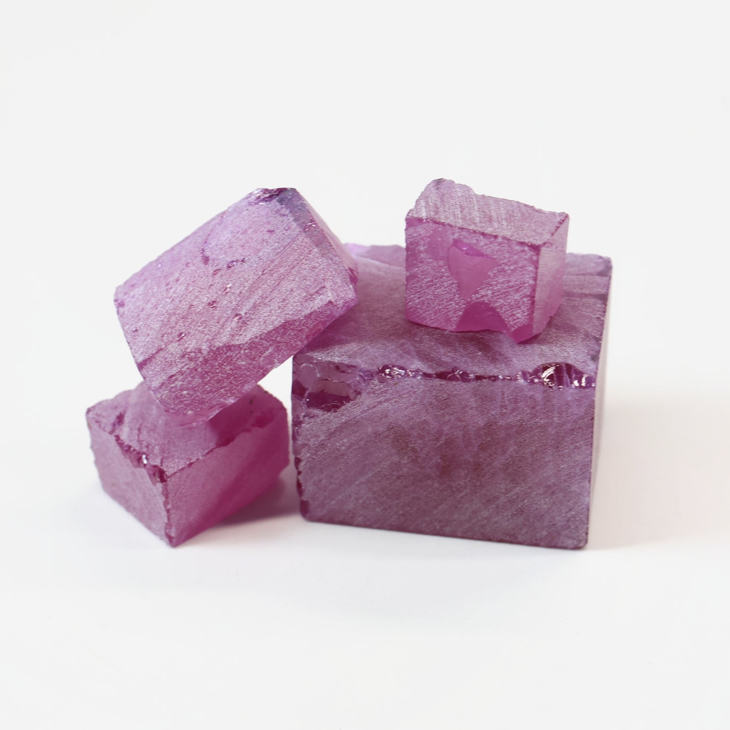 Nanosital Simulated Rhodolite (Included)  Lab Created Faceting Rough for Gem Cutting - #Z-2449 - Various Sizes : #BEGIN