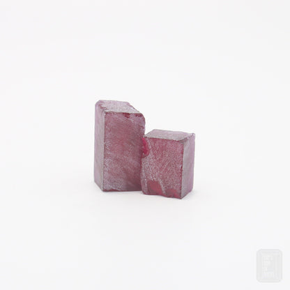 Nanosital Simulated Light Ruby (Included)  Lab Created Faceting Rough for Gem Cutting - #Z-249 - Various Sizes : #BEGIN