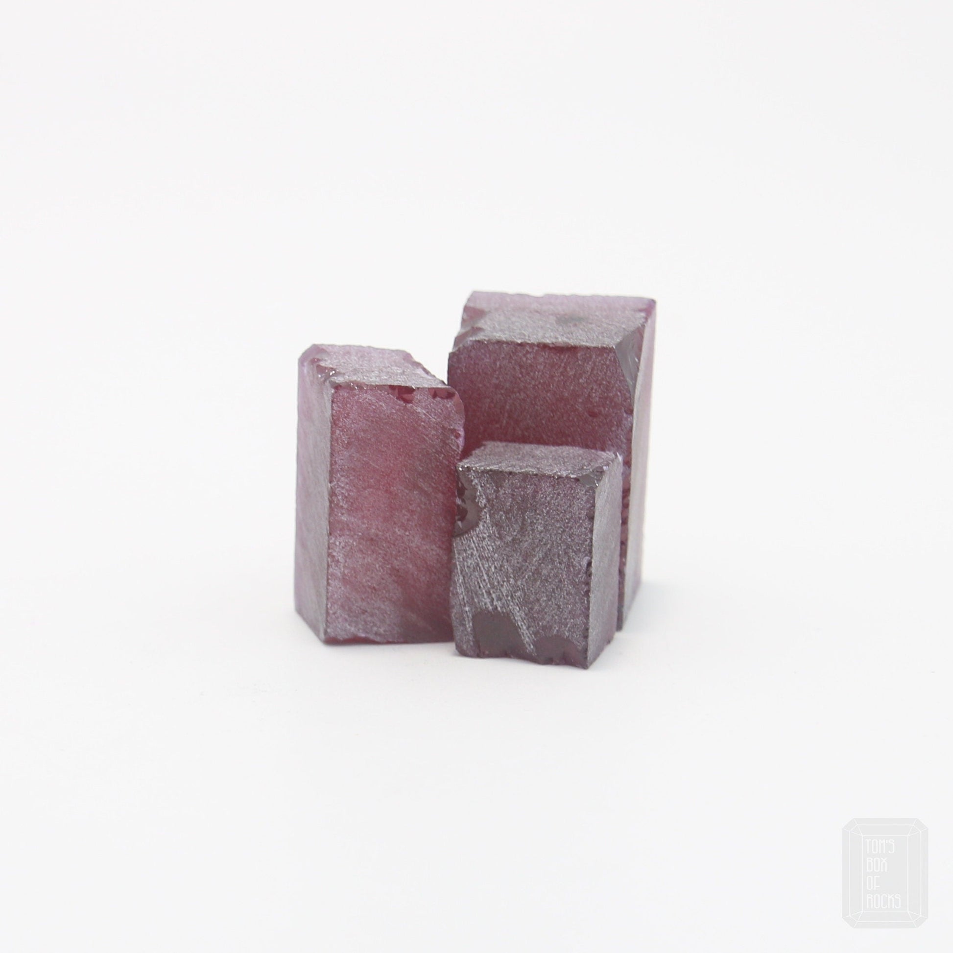 Nanosital Simulated Light Ruby (Included)  Lab Created Faceting Rough for Gem Cutting - #Z-249 - Various Sizes : #BEGIN