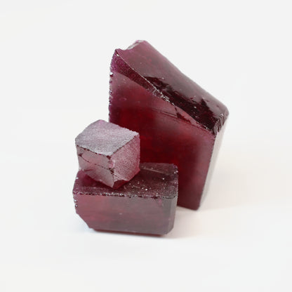 Nanosital Simulated Ruby (Included)  Lab Created Faceting Rough for Gem Cutting - #Z-349 - Various Sizes : #BEGIN